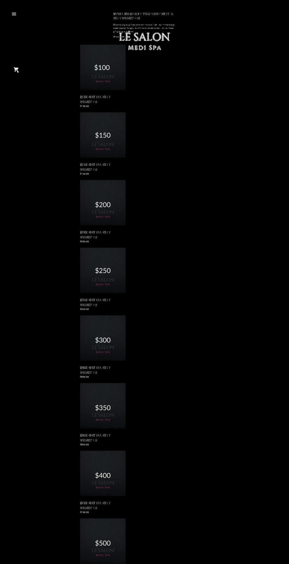lesalonhuntershill.com.au shopify website screenshot