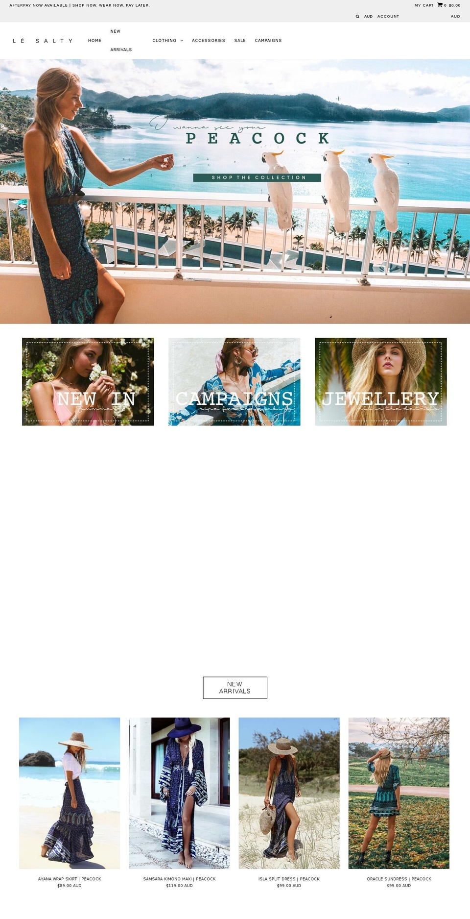lesaltylabel.com shopify website screenshot