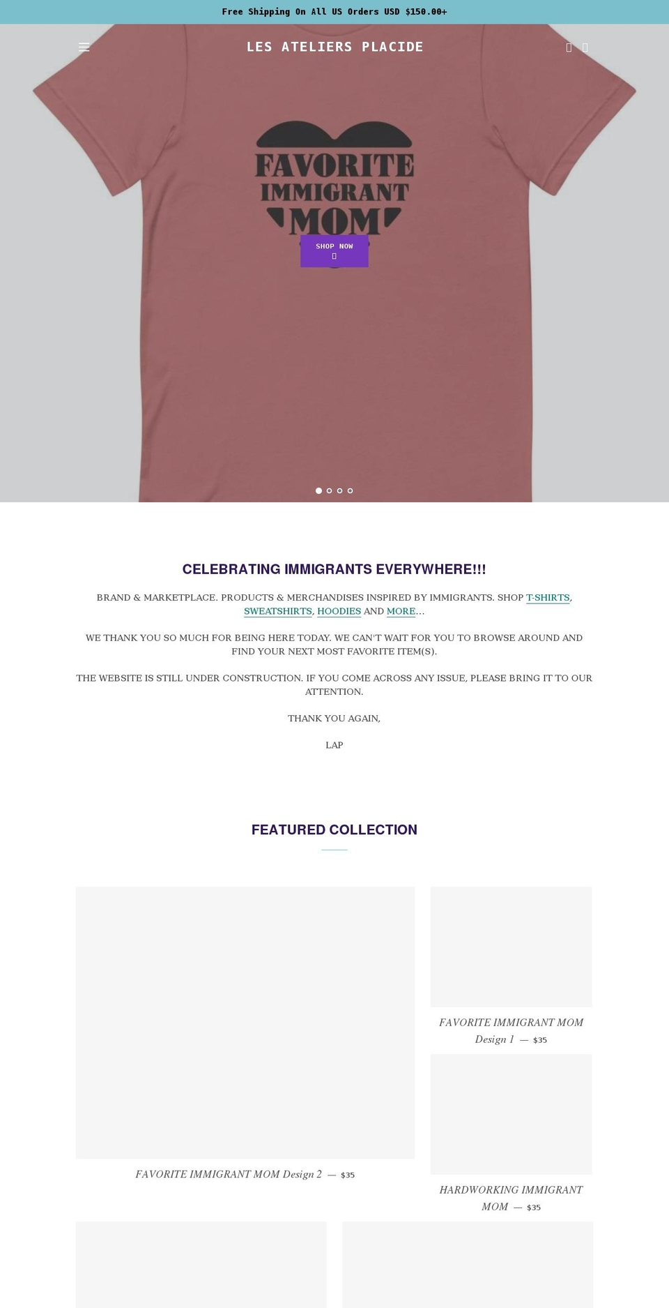 lesateliersplacide.com shopify website screenshot