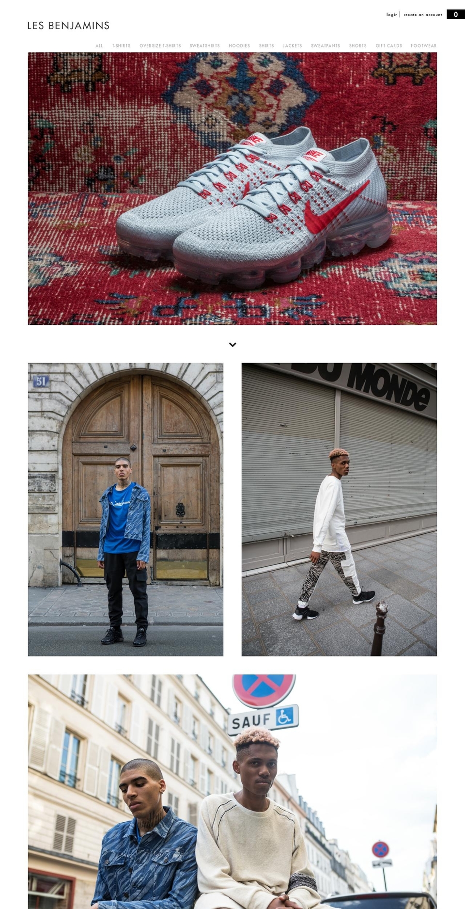 lesbenjamins.com shopify website screenshot