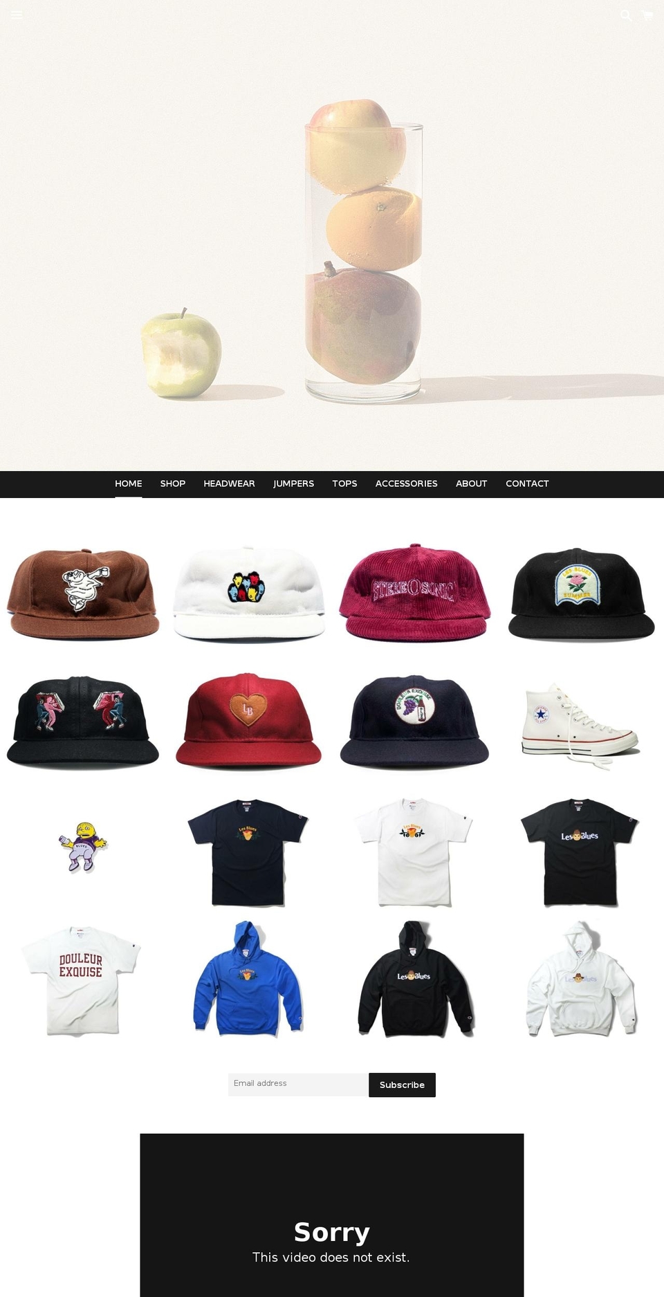 lesblues.us shopify website screenshot