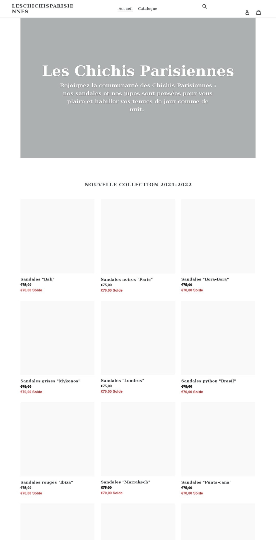 leschichisparisiennes.com shopify website screenshot