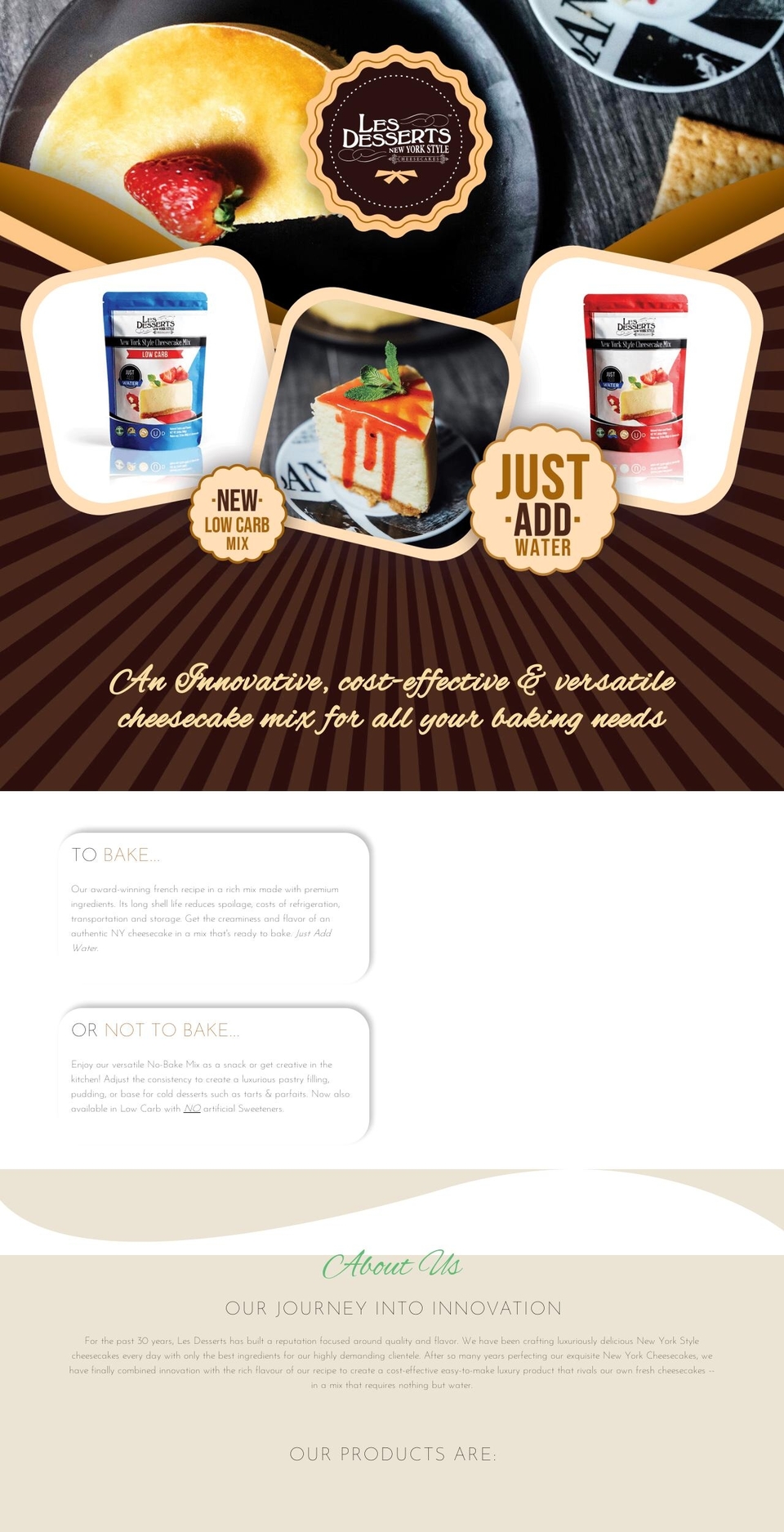 lesdessertsmix.com — Shopify storefront screenshot