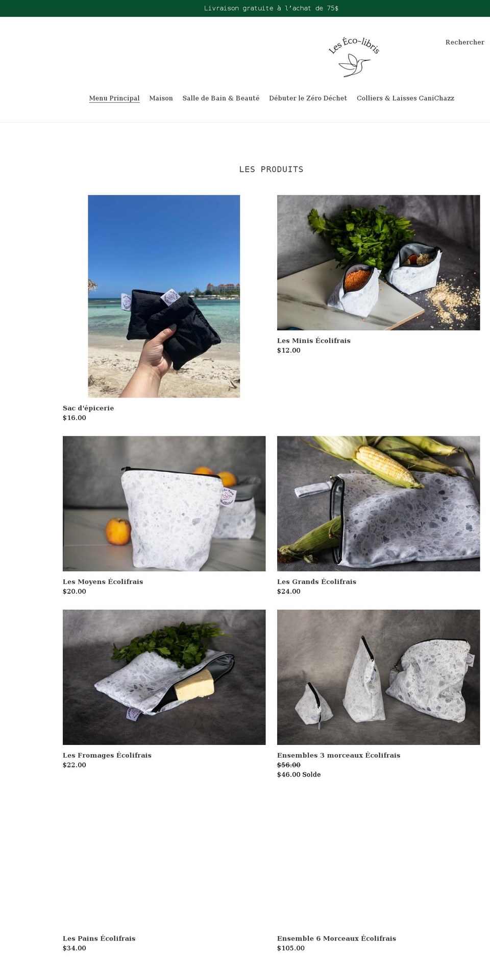 lesecolibris.com shopify website screenshot