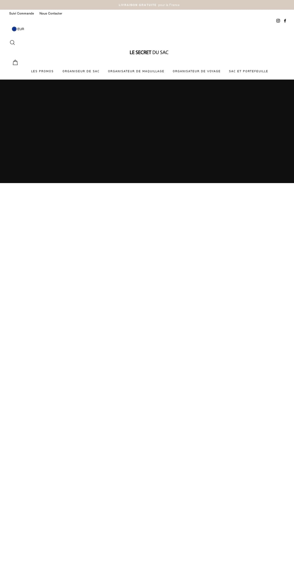 lesecretdusac.com shopify website screenshot