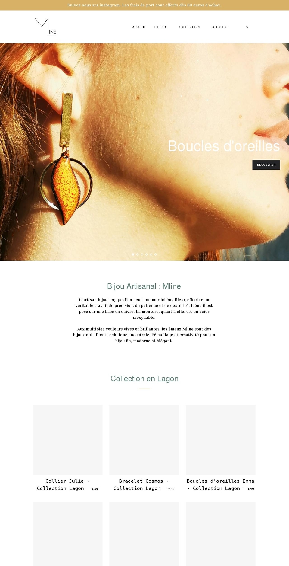 lesemauxmline.com shopify website screenshot