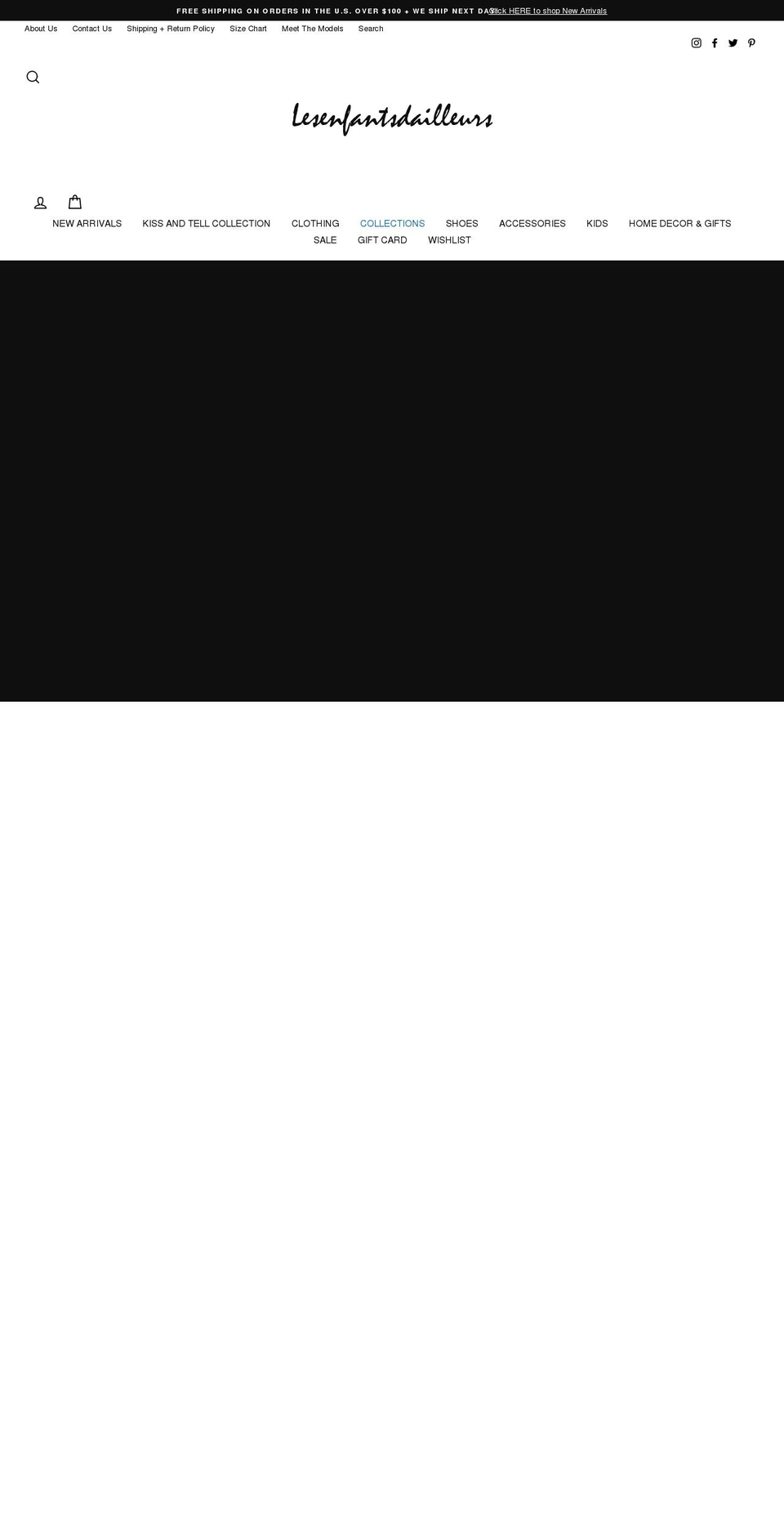 lesenfantsdailleurs.com shopify website screenshot