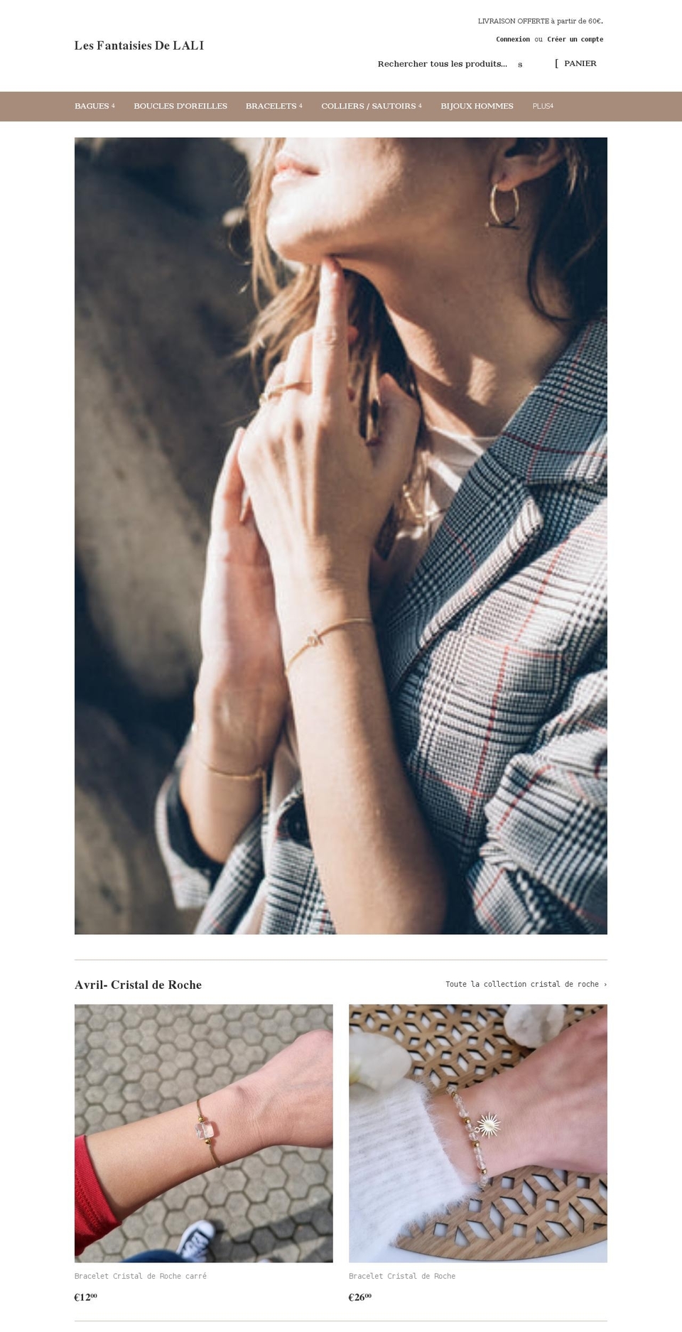 lesfantaisiesdelali.com shopify website screenshot