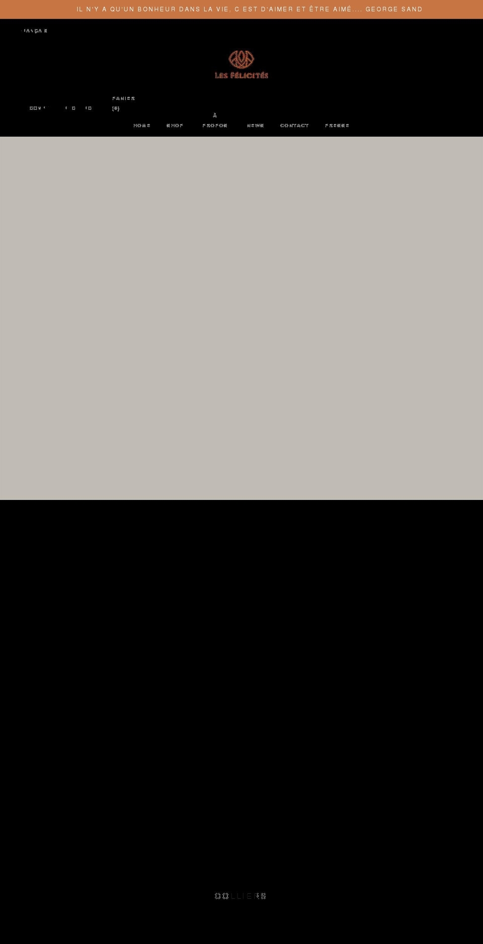 lesfelicites.com shopify website screenshot