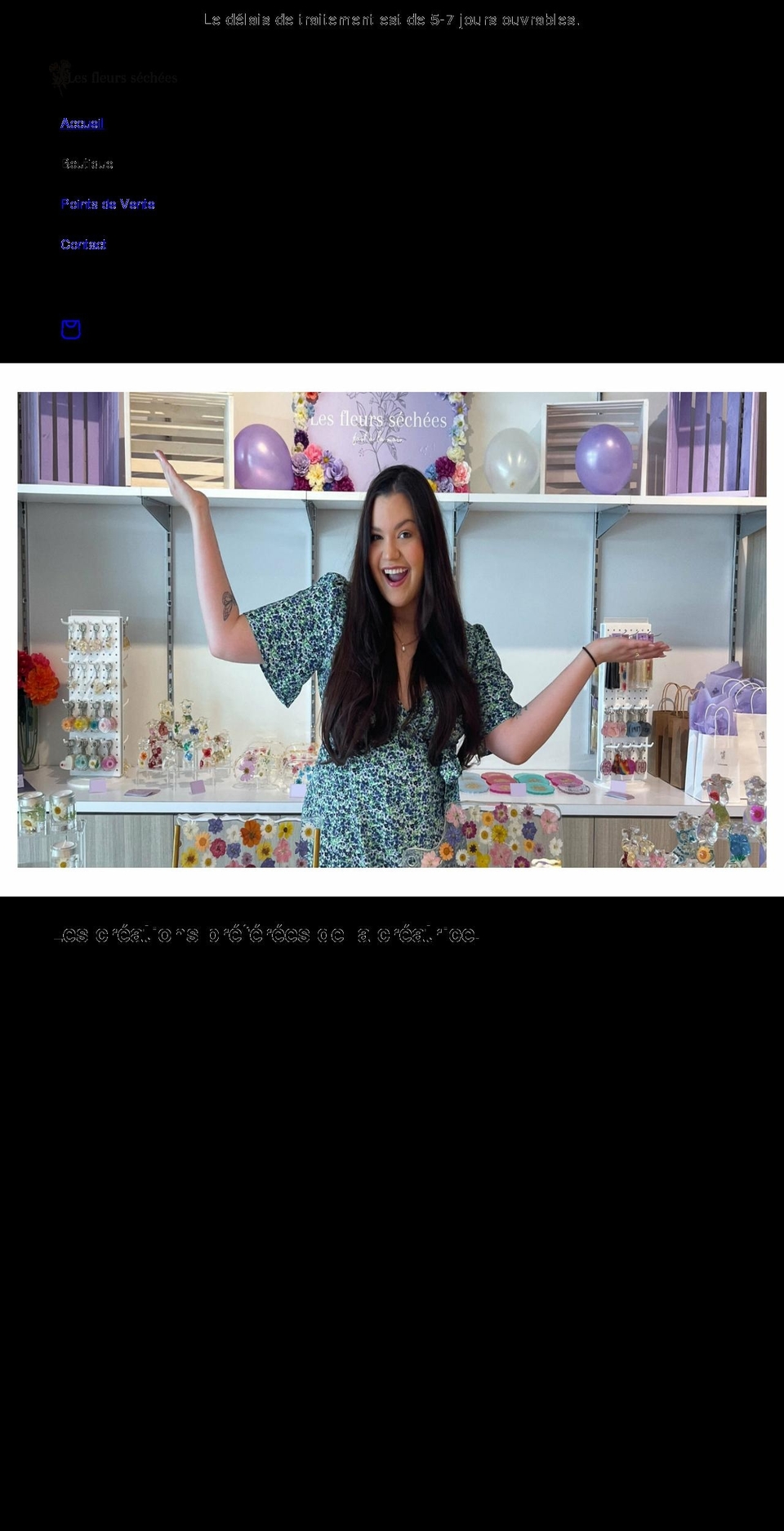 lesfleurssechees.com shopify website screenshot