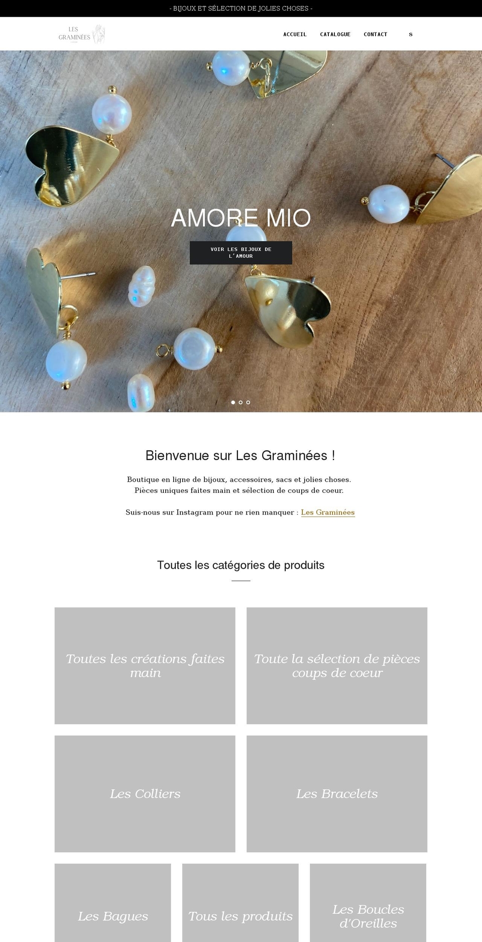 lesgraminees.fr shopify website screenshot
