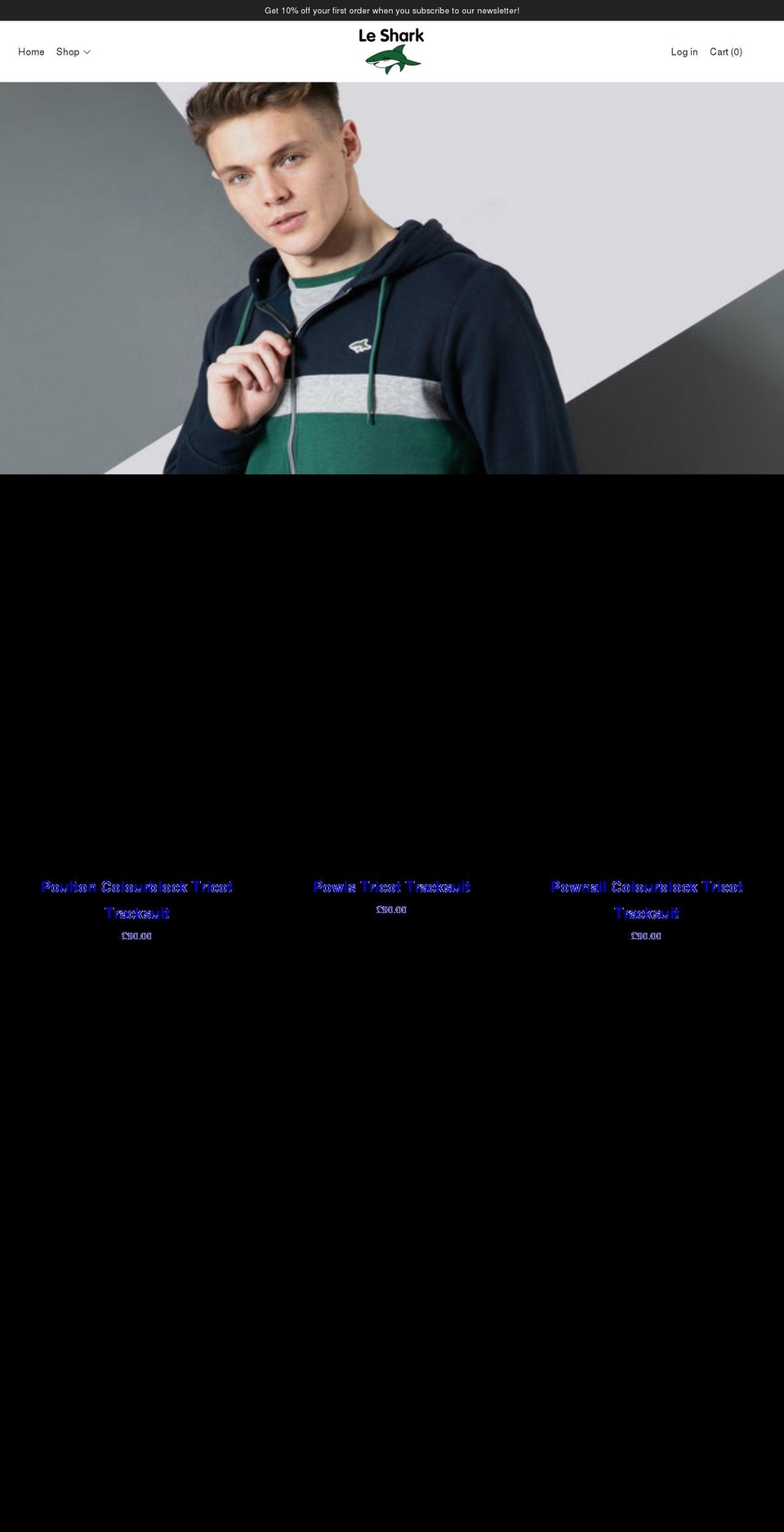 leshark.com shopify website screenshot