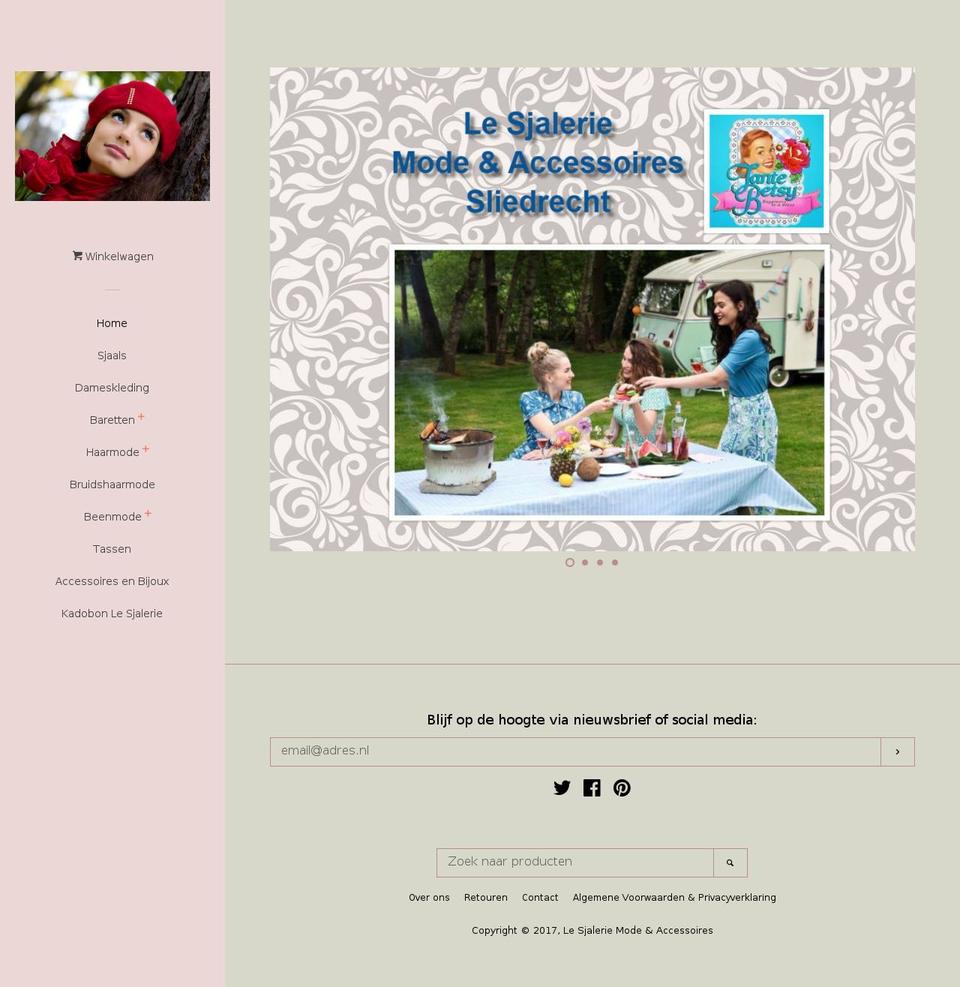 lesjalerie.nl shopify website screenshot