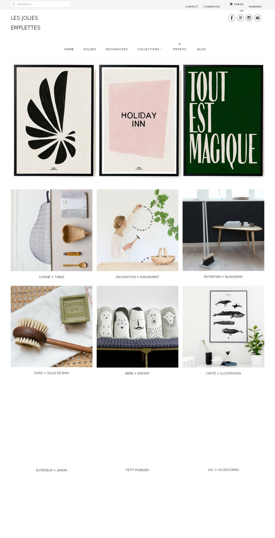 lesjoliesemplettes.com shopify website screenshot