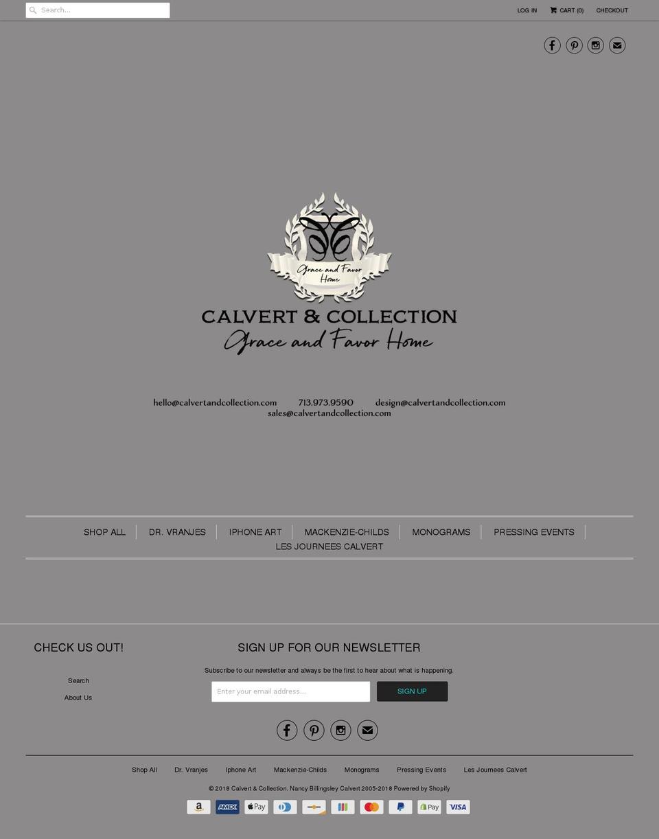 lesjourneescalvert.com — Shopify storefront screenshot