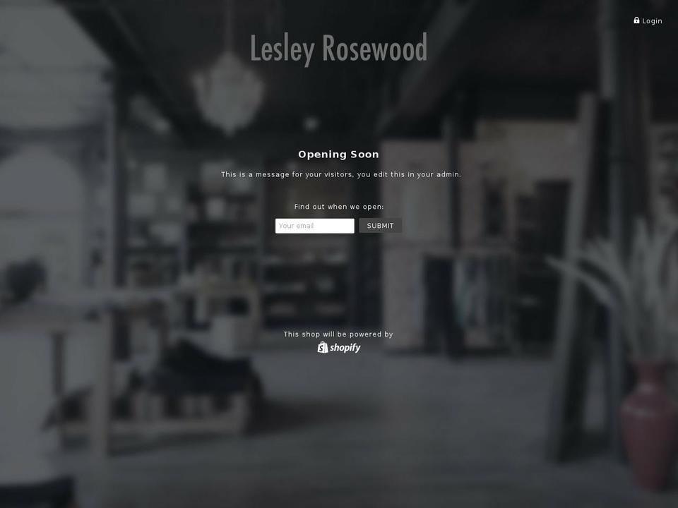 Copy of Blockshop Shopify theme site example lesleyrosewood.com