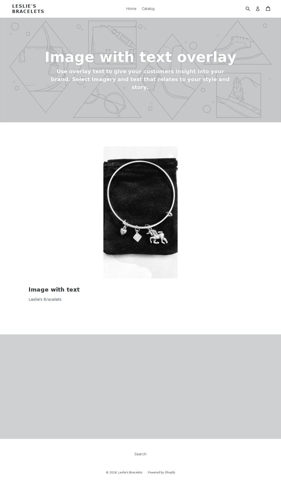 lesliesbracelets.com — Shopify storefront screenshot