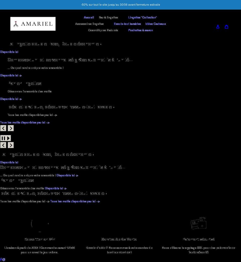 leslingettesdamariel.com shopify website screenshot