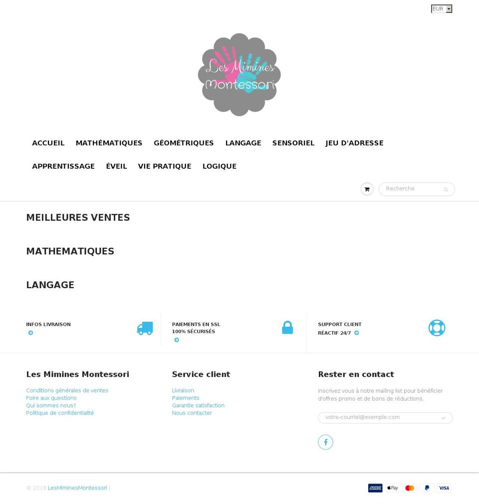 Copy of g Shopify theme site example lesmiminesmontessori.com