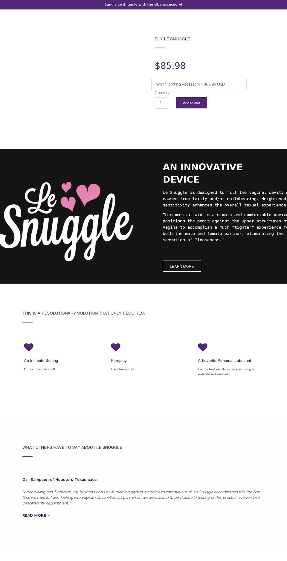 lesnuggle.com — Shopify storefront screenshot