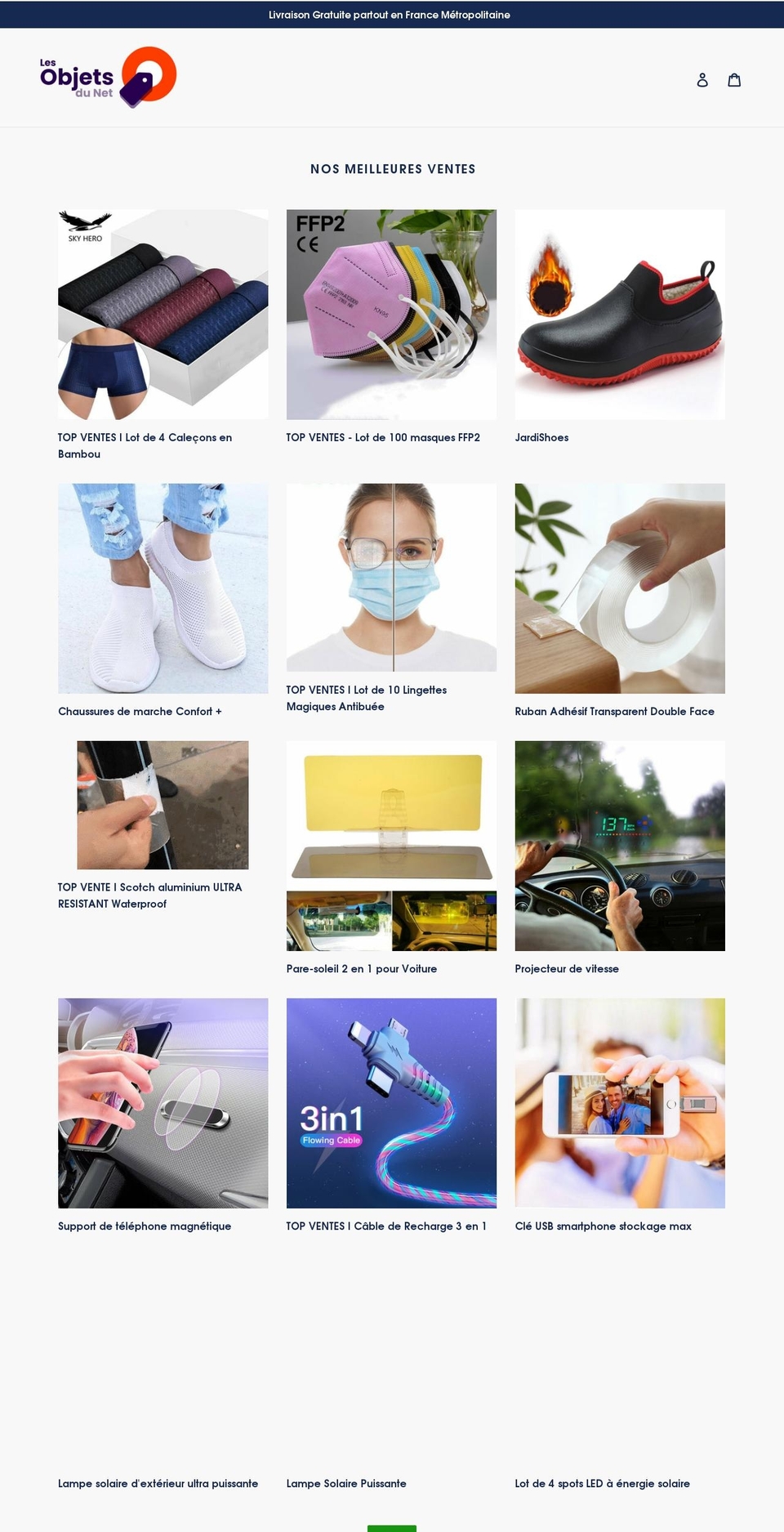 lesobjetsdunet.com shopify website screenshot