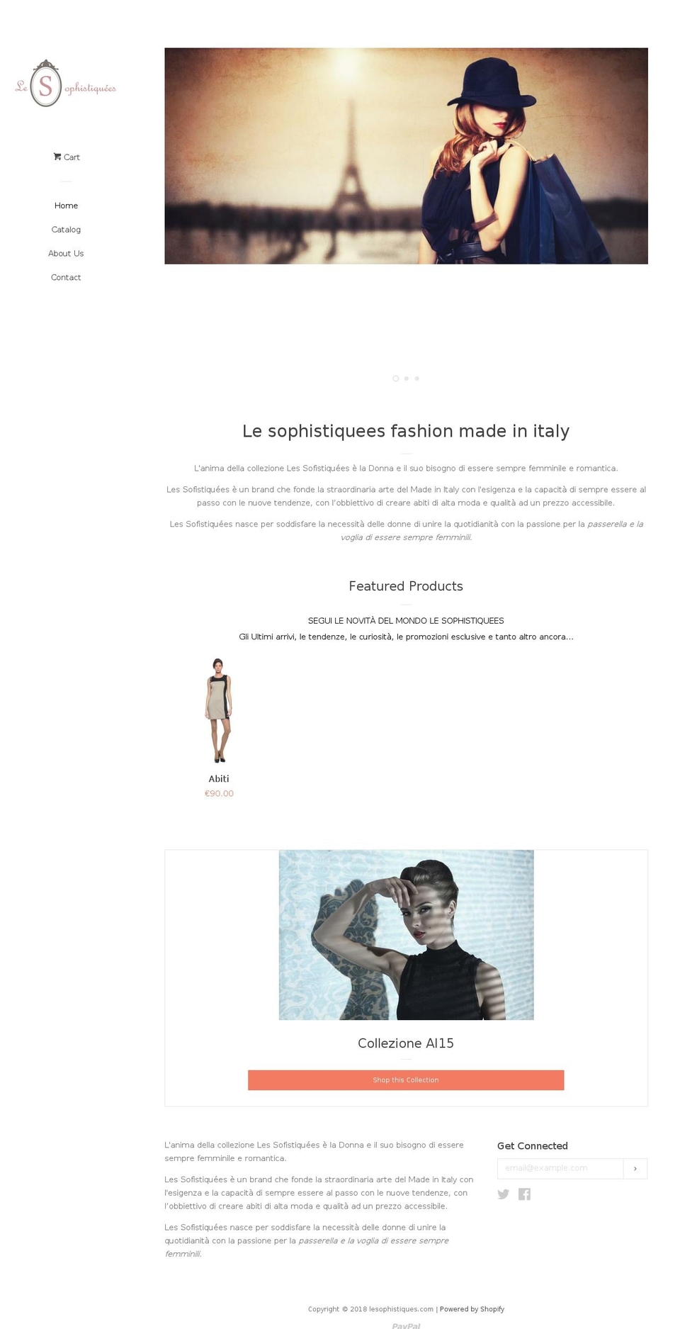 lesophistiquees.com — Shopify storefront screenshot