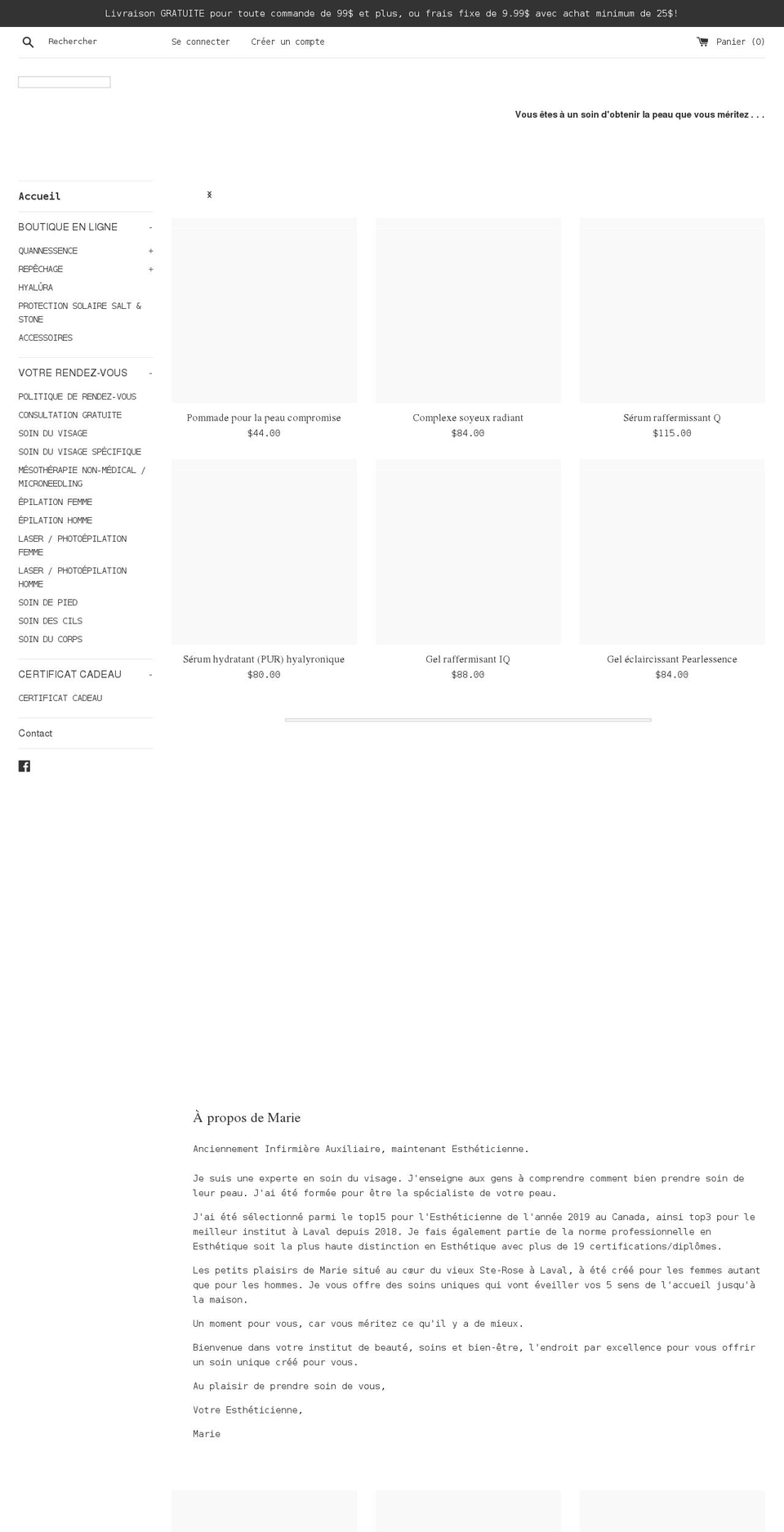 lespetitsplaisirsdemarie.com shopify website screenshot