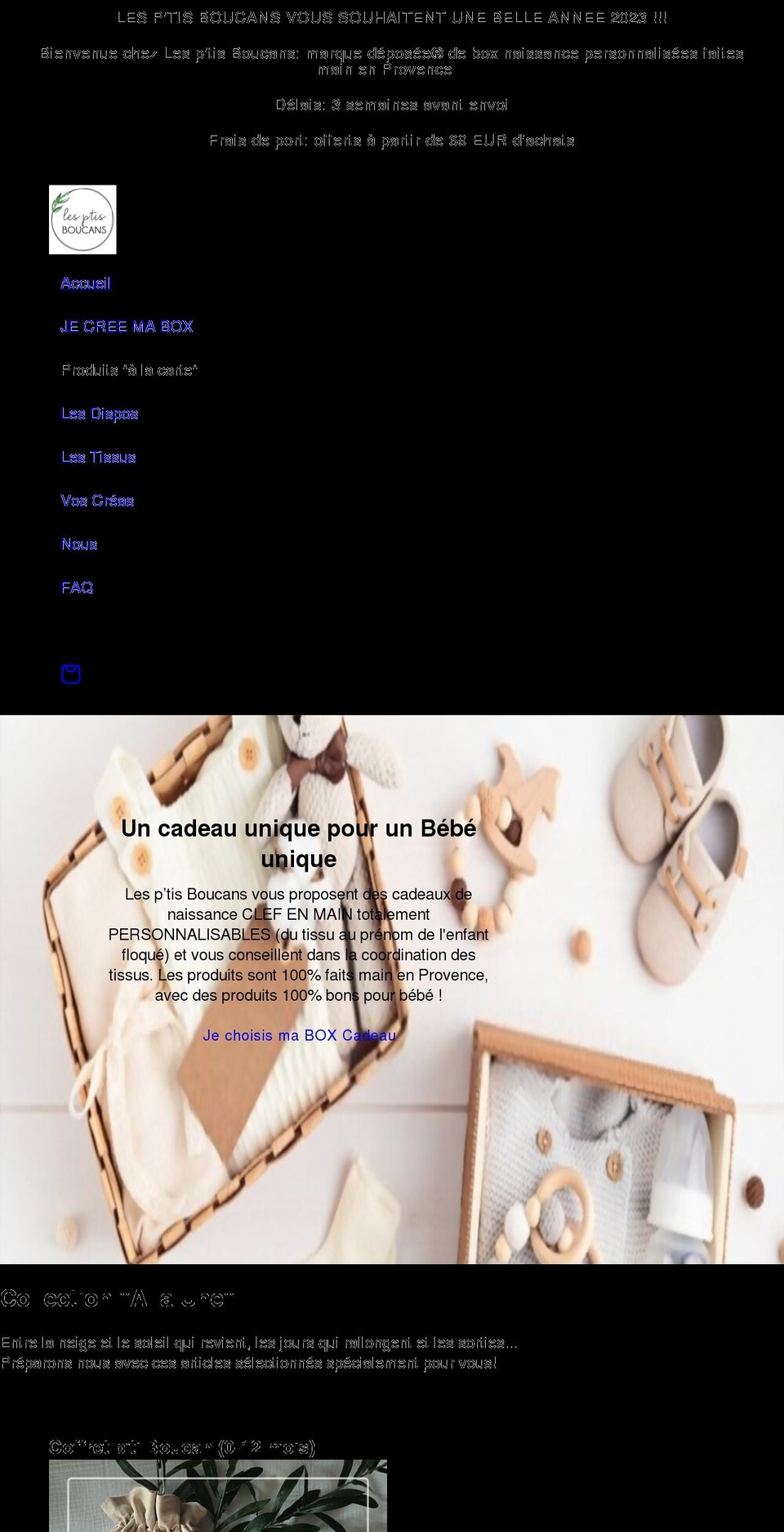lesptisboucans.com shopify website screenshot