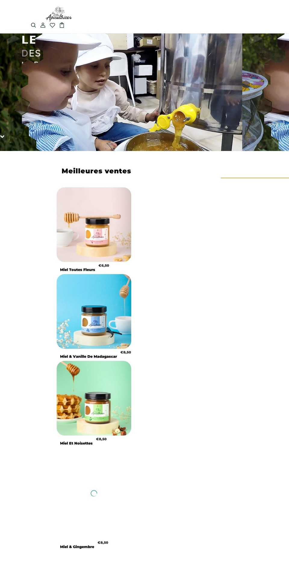 lesptitesapicultrices.com shopify website screenshot