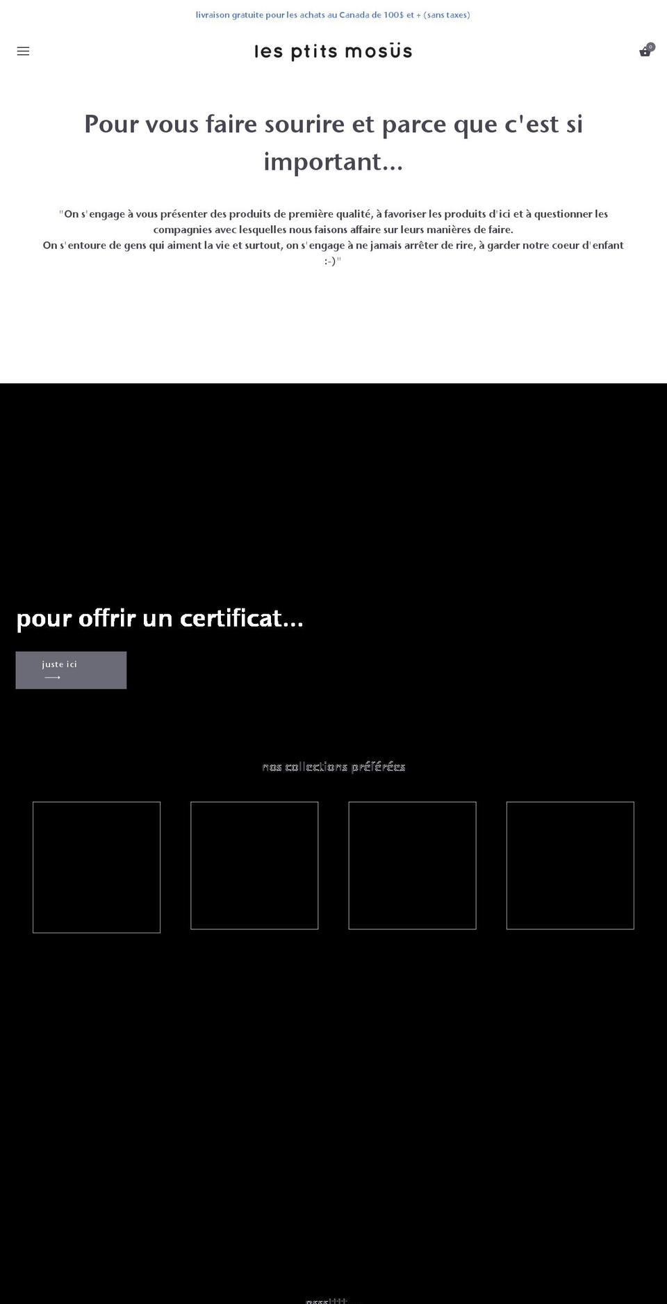 lesptitsmausus.com shopify website screenshot