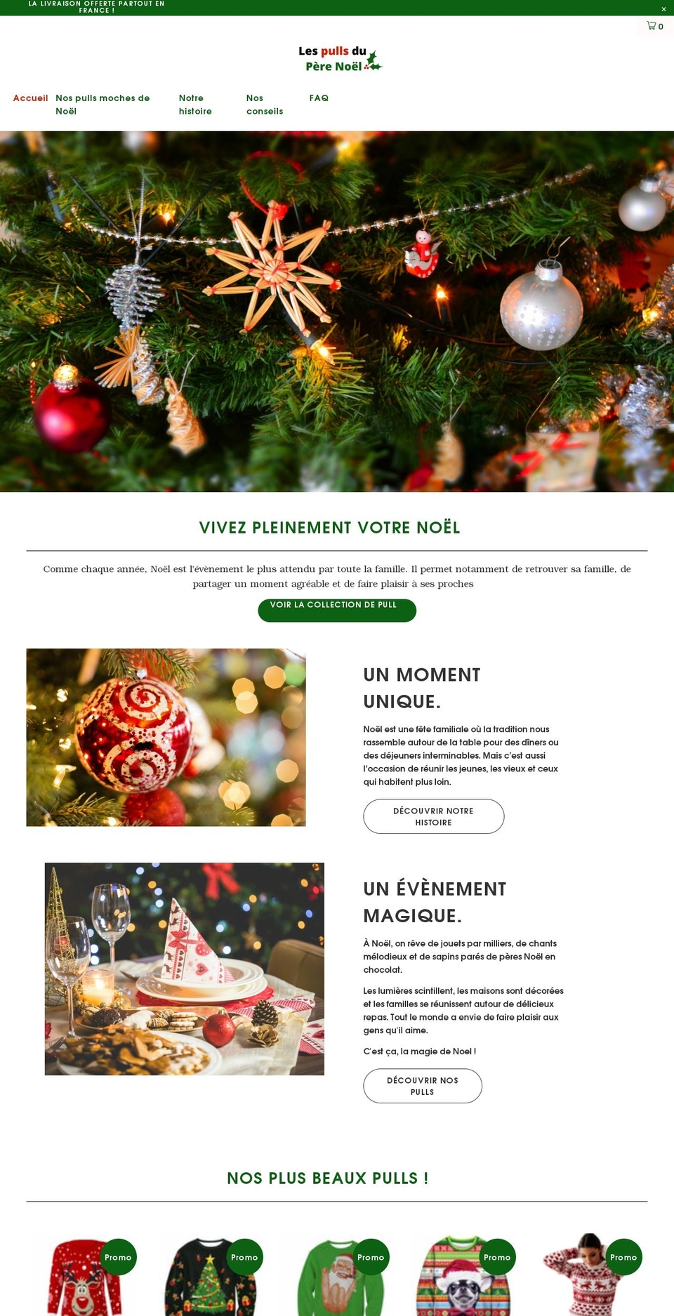 lespullsduperenoel.myshopify.com shopify website screenshot