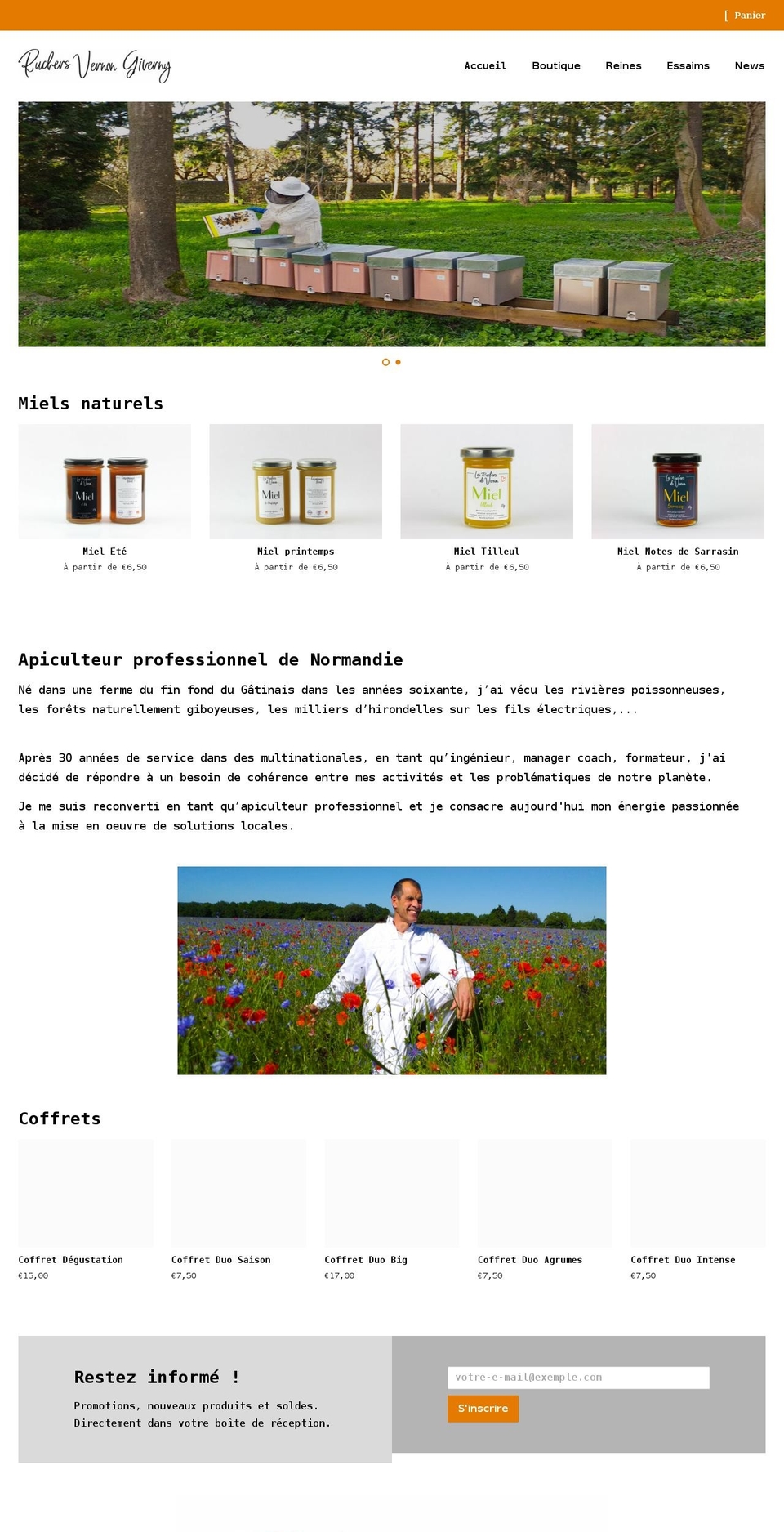 lesruchersdevernon.fr shopify website screenshot