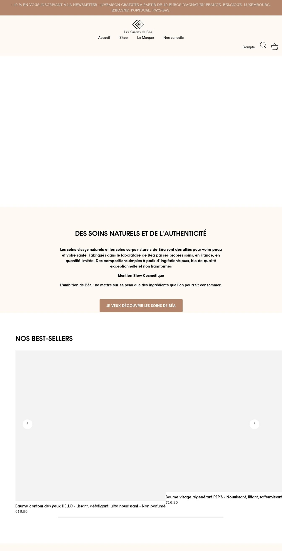 lessavonsdebea.com shopify website screenshot