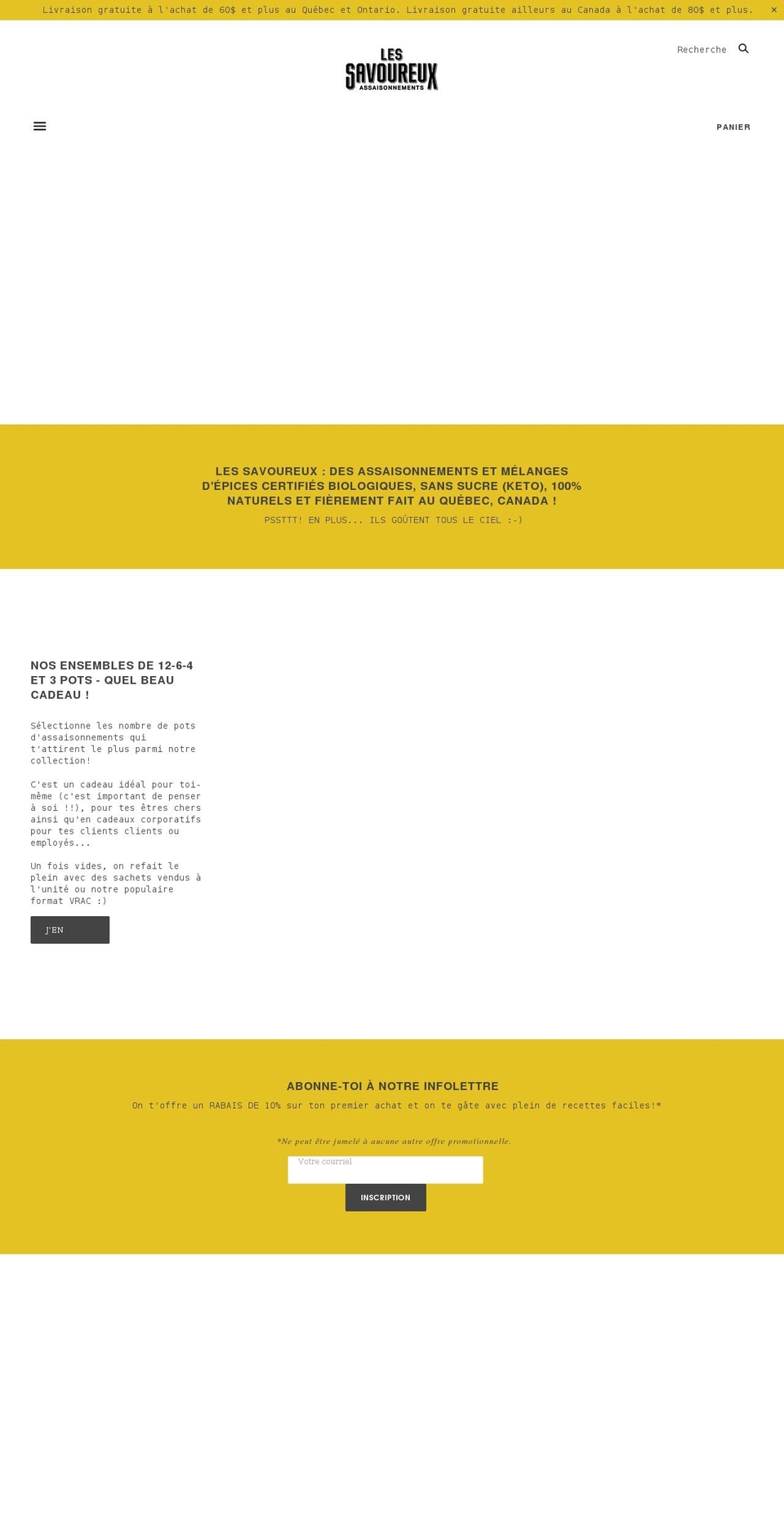 lessavoureux.com shopify website screenshot