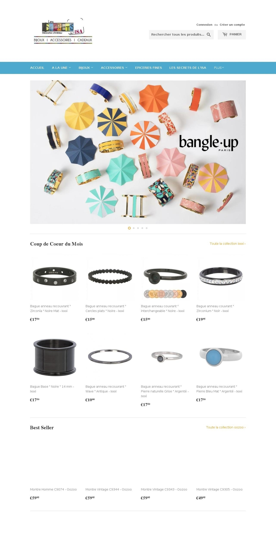 lessecretsdelisa.com shopify website screenshot