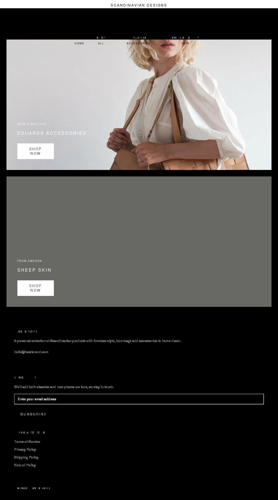 lessisnord.com shopify website screenshot