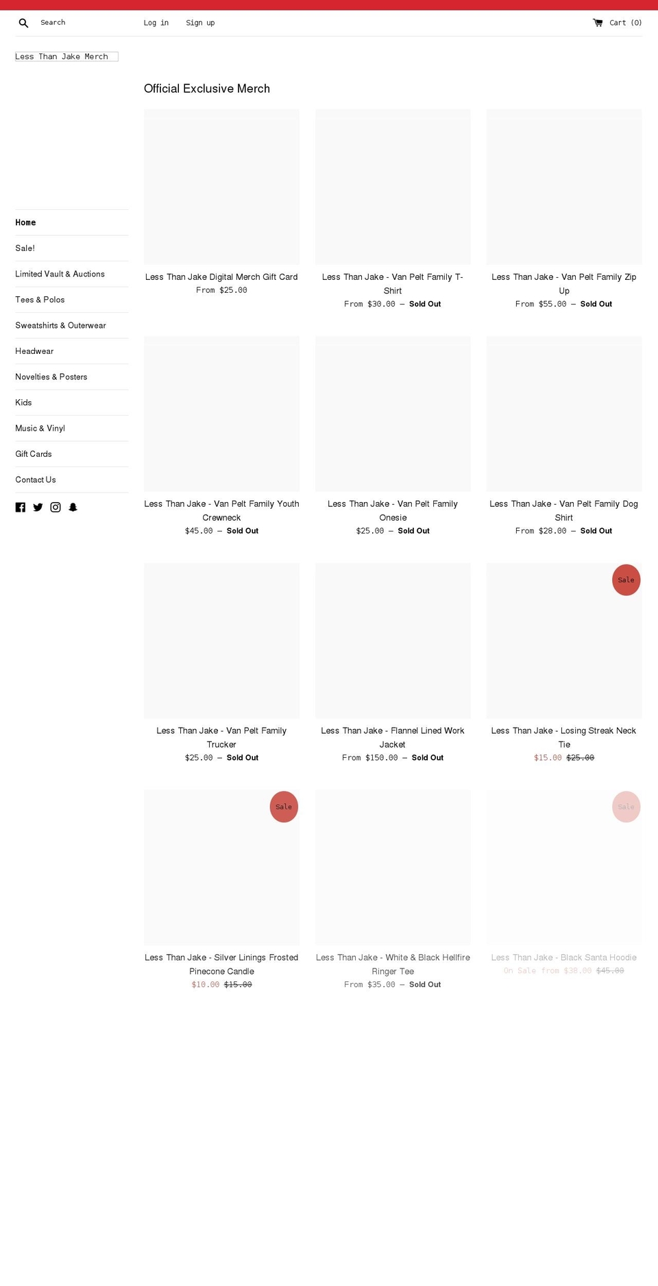 lessthanjakemerch.com shopify website screenshot