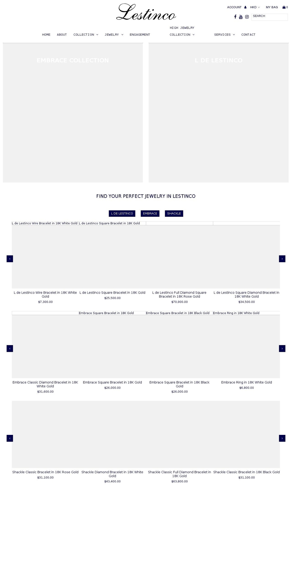 lestinco.com — Shopify storefront screenshot