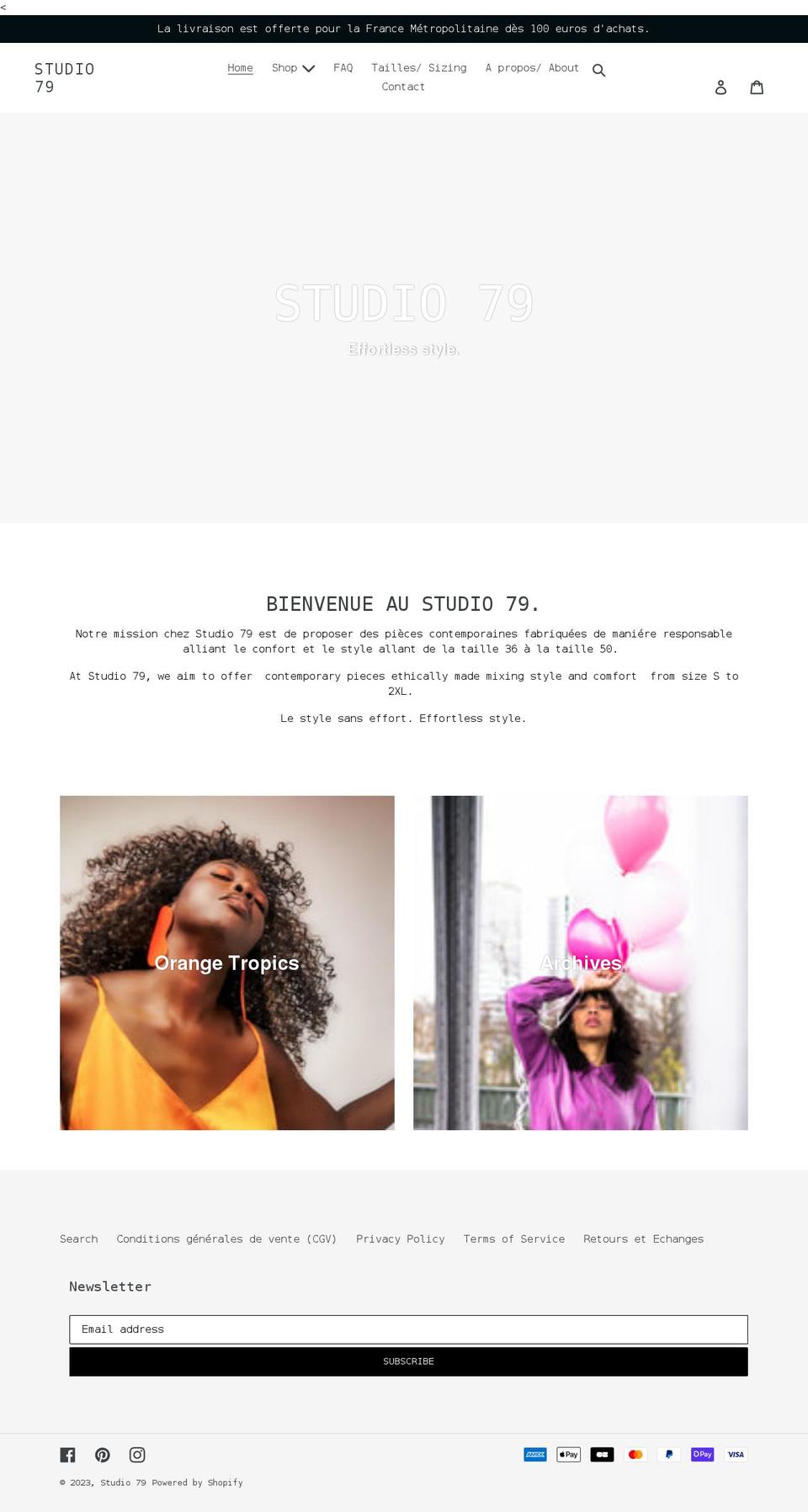 lestudio79.com shopify website screenshot