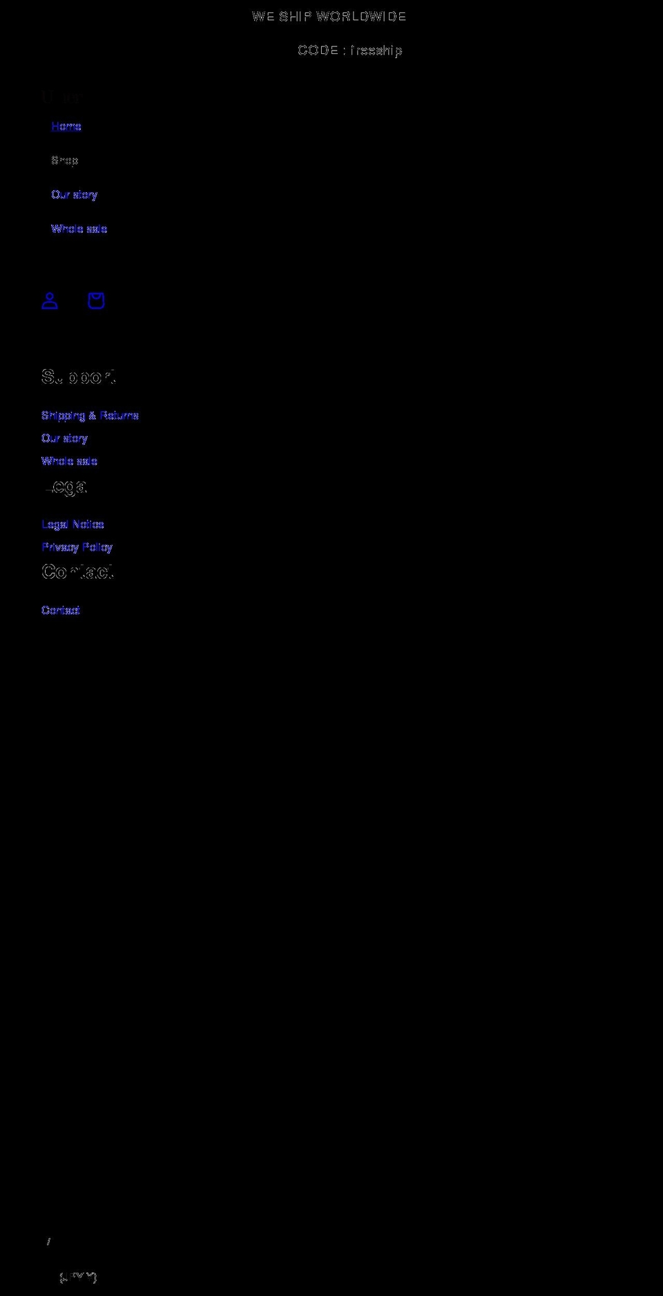lesvagabondes.com shopify website screenshot