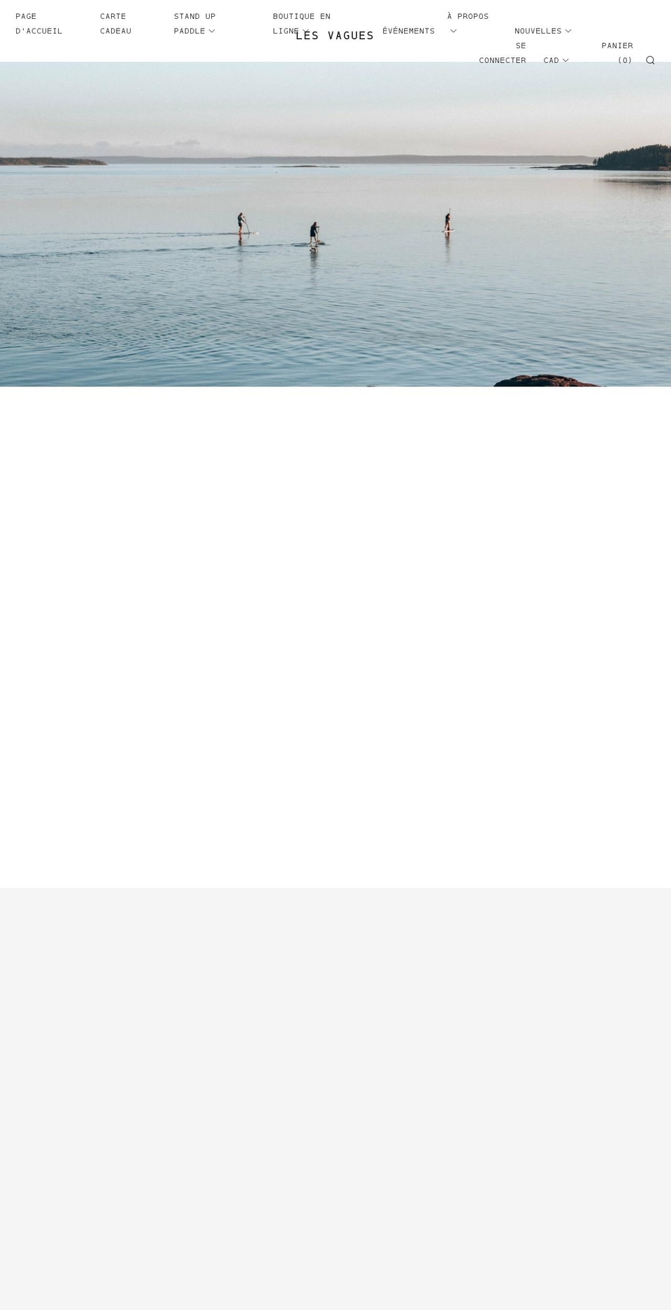 lesvagues.ca shopify website screenshot