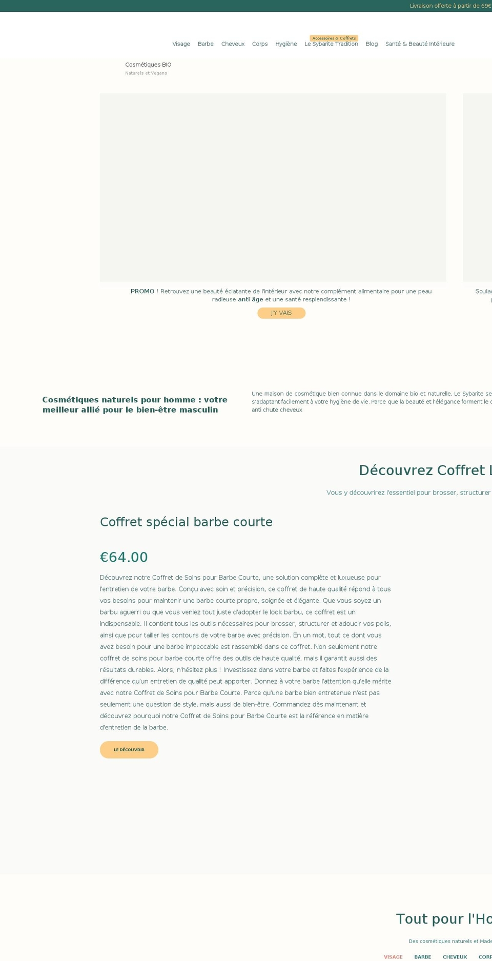 lesybarite.paris shopify website screenshot