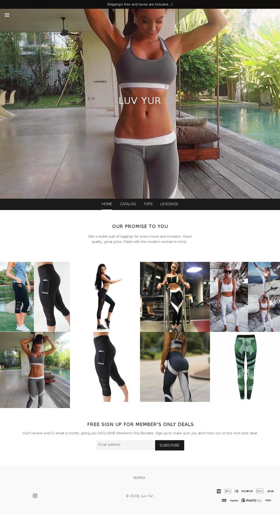 lesyg.com — Shopify storefront screenshot