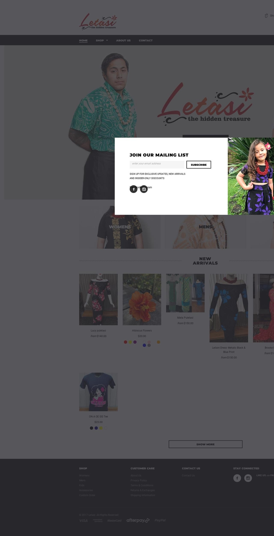 letasi.co.nz shopify website screenshot