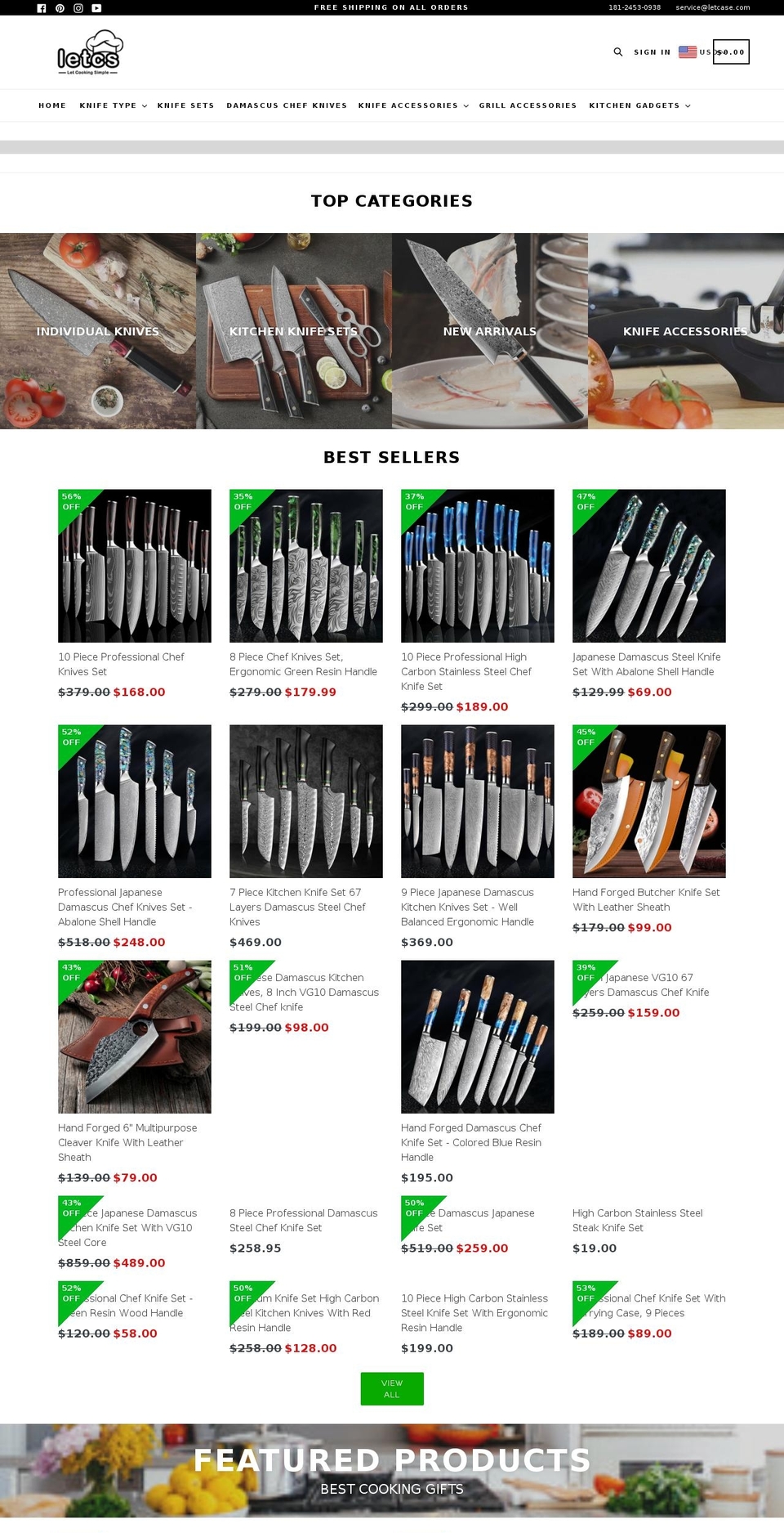 letcase.com shopify website screenshot