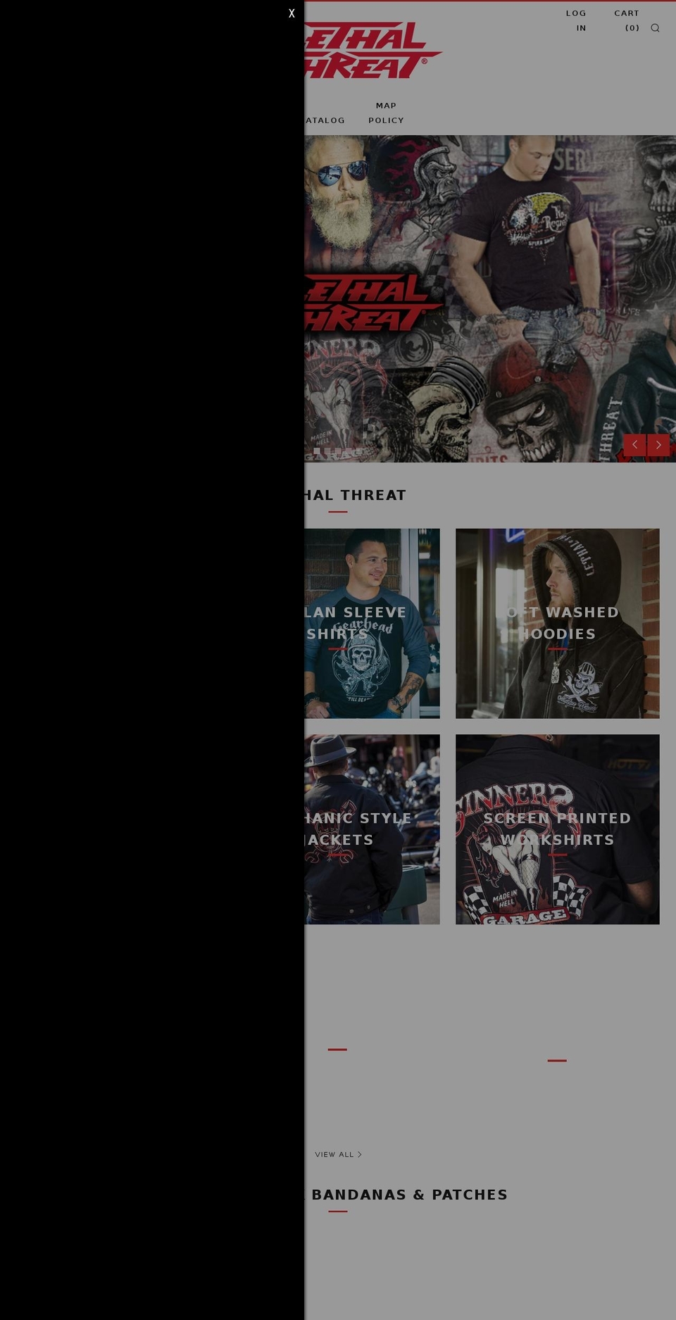 lethalthreat.com shopify website screenshot