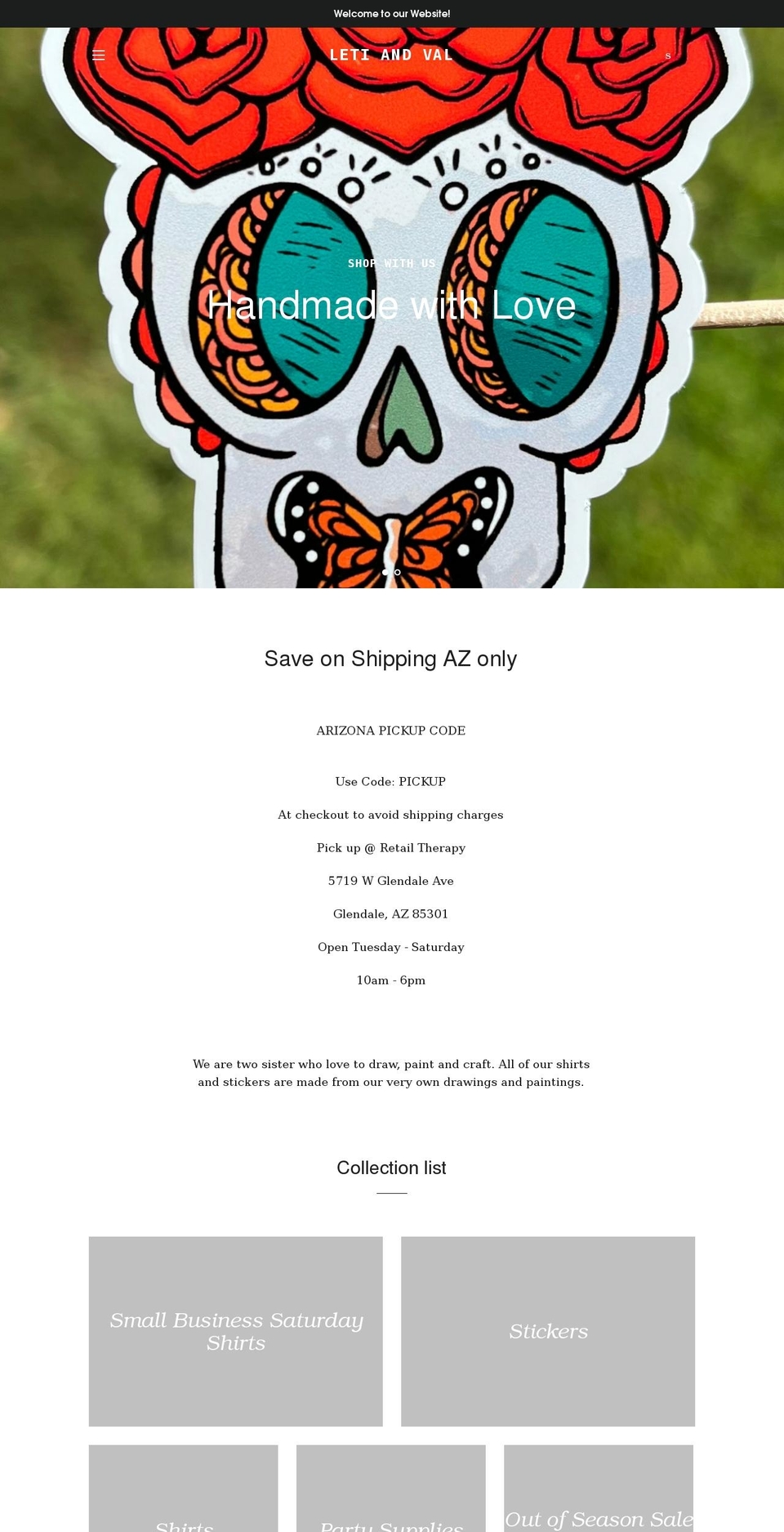 letiandval.com shopify website screenshot