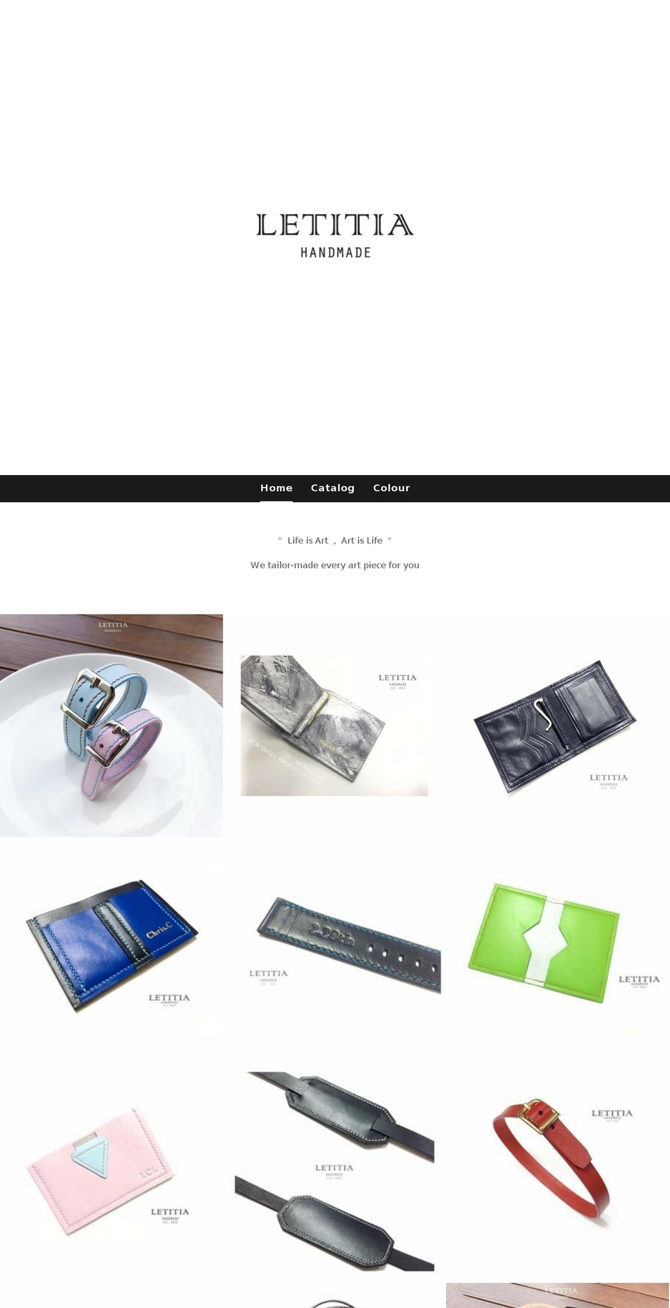 letitiahandmade.com — Shopify storefront screenshot