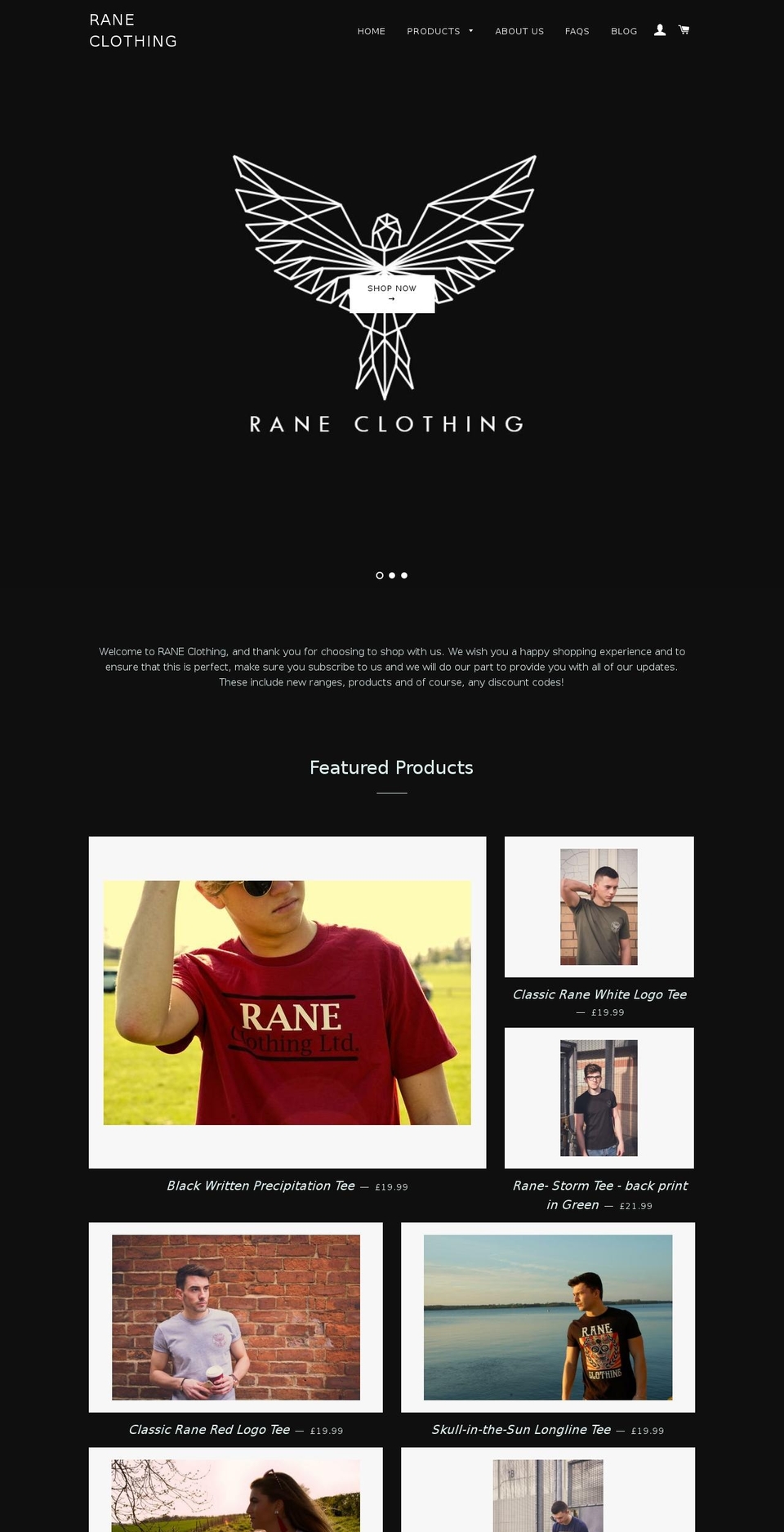 letitrane.com — Shopify storefront screenshot