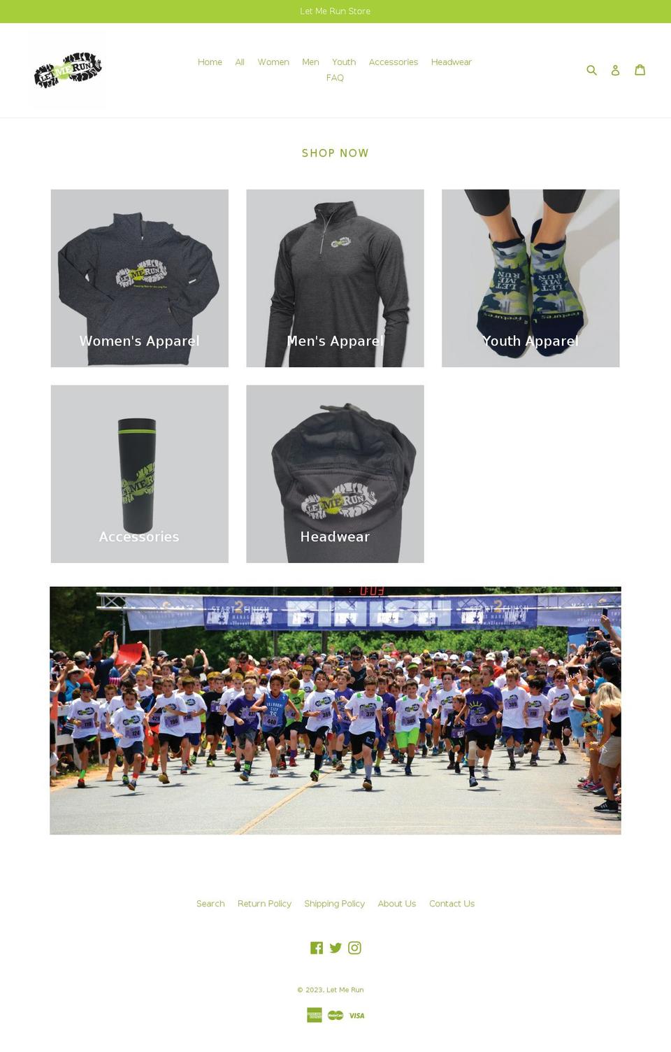 letmerunstore.com — Shopify storefront screenshot